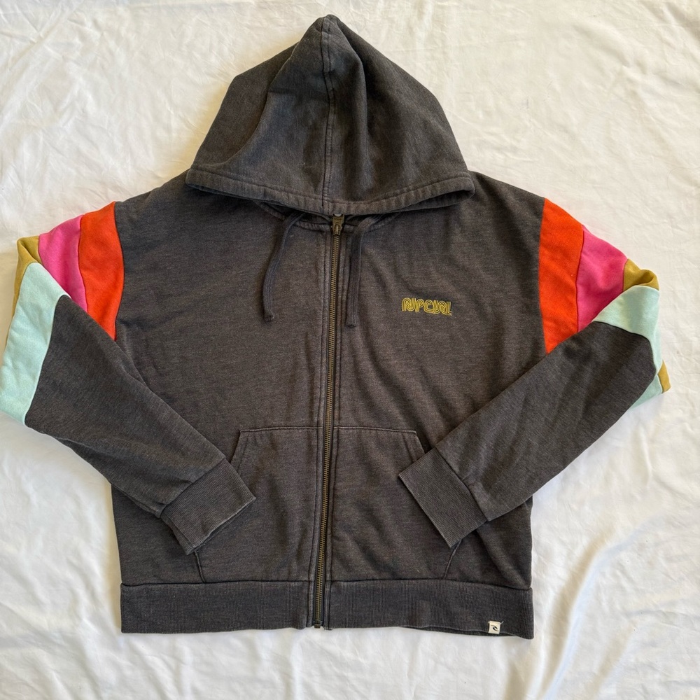 Rip Curl Gray Patterned Jacket - image 1